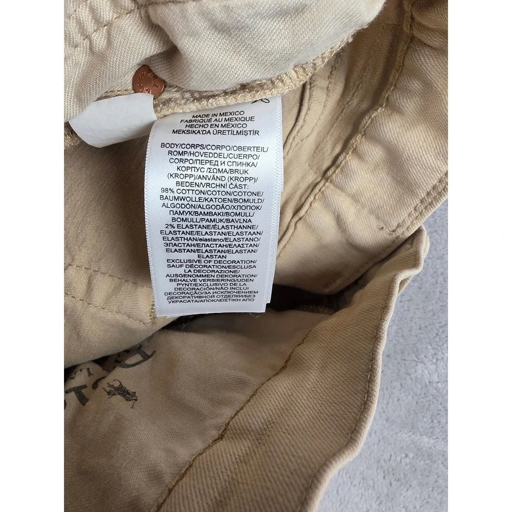 Polo Ralph Lauren Varick Slim Straight Pants Mens 40x30 Tan Khaki Stretch